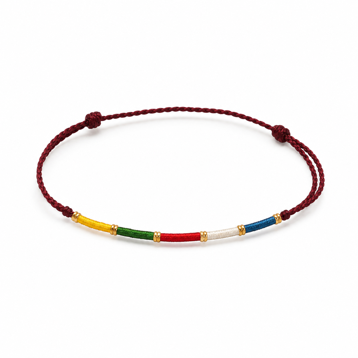 Himalayan Prayer Flag Bracelet | Adjustable Climbing Bracelet | Outdoor Adventure Jewelry | Climber Gift