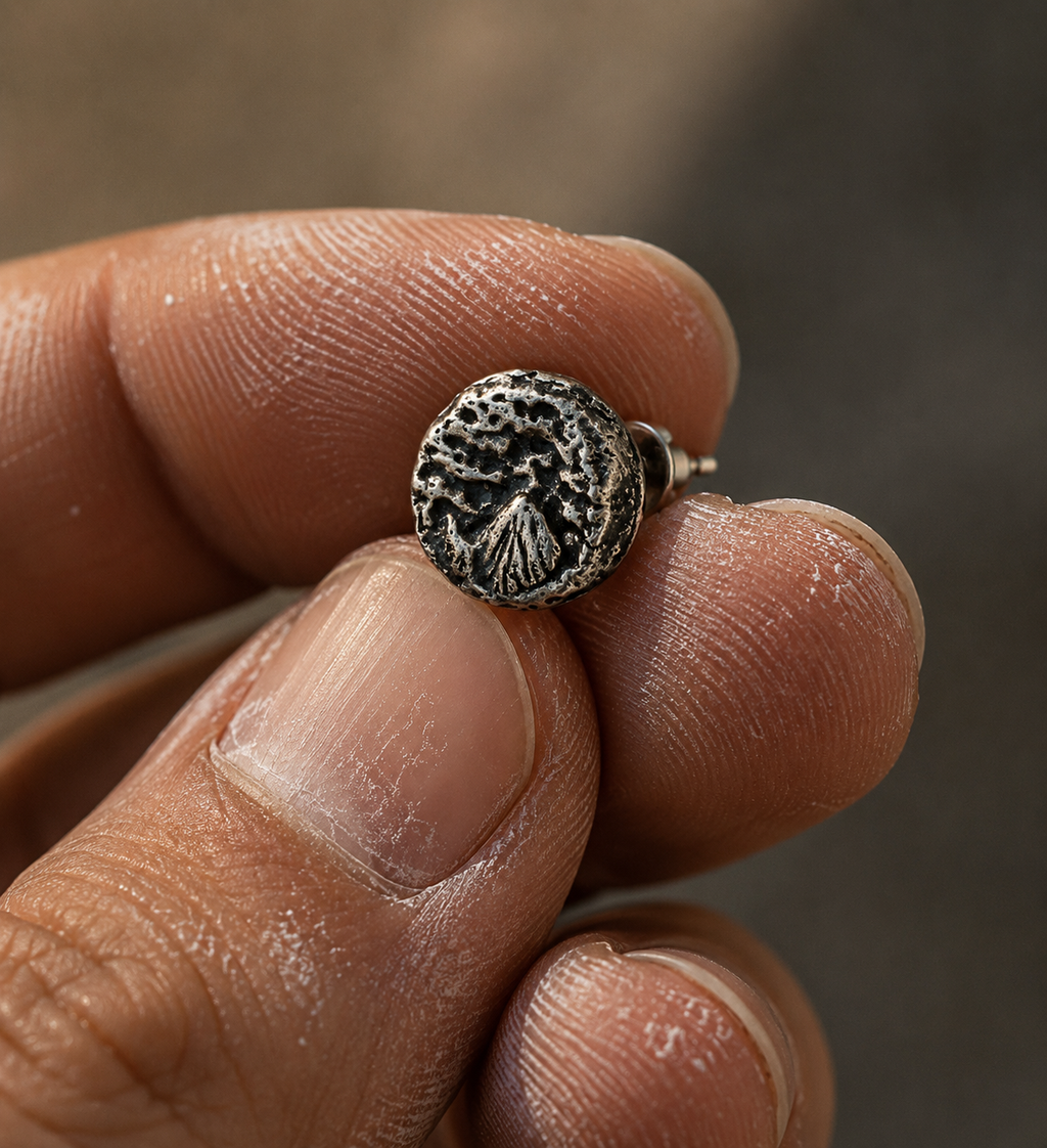 Mountain Stud Earrings | 925 Sterling Silver | Rock Climbing Jewelry
