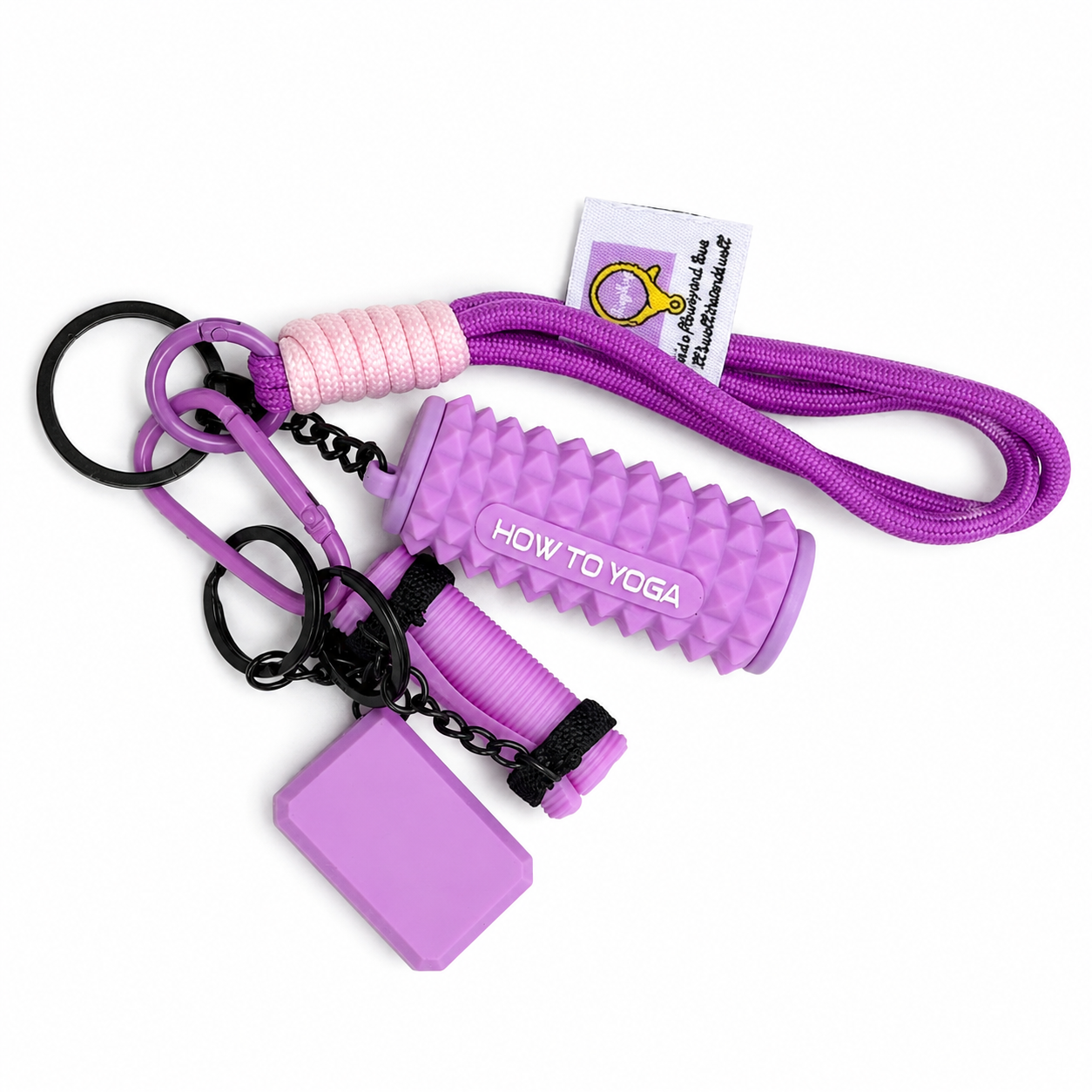 Mini Recovery Kit Keychain — Foam Roller + Chalk Block Set