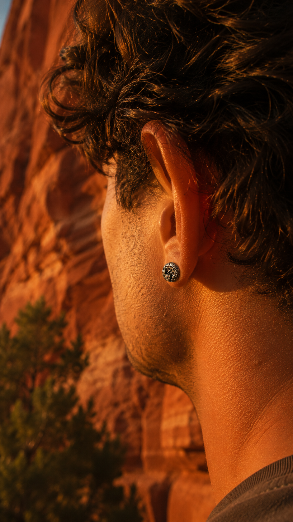 Mountain Stud Earrings | 925 Sterling Silver | Rock Climbing Jewelry
