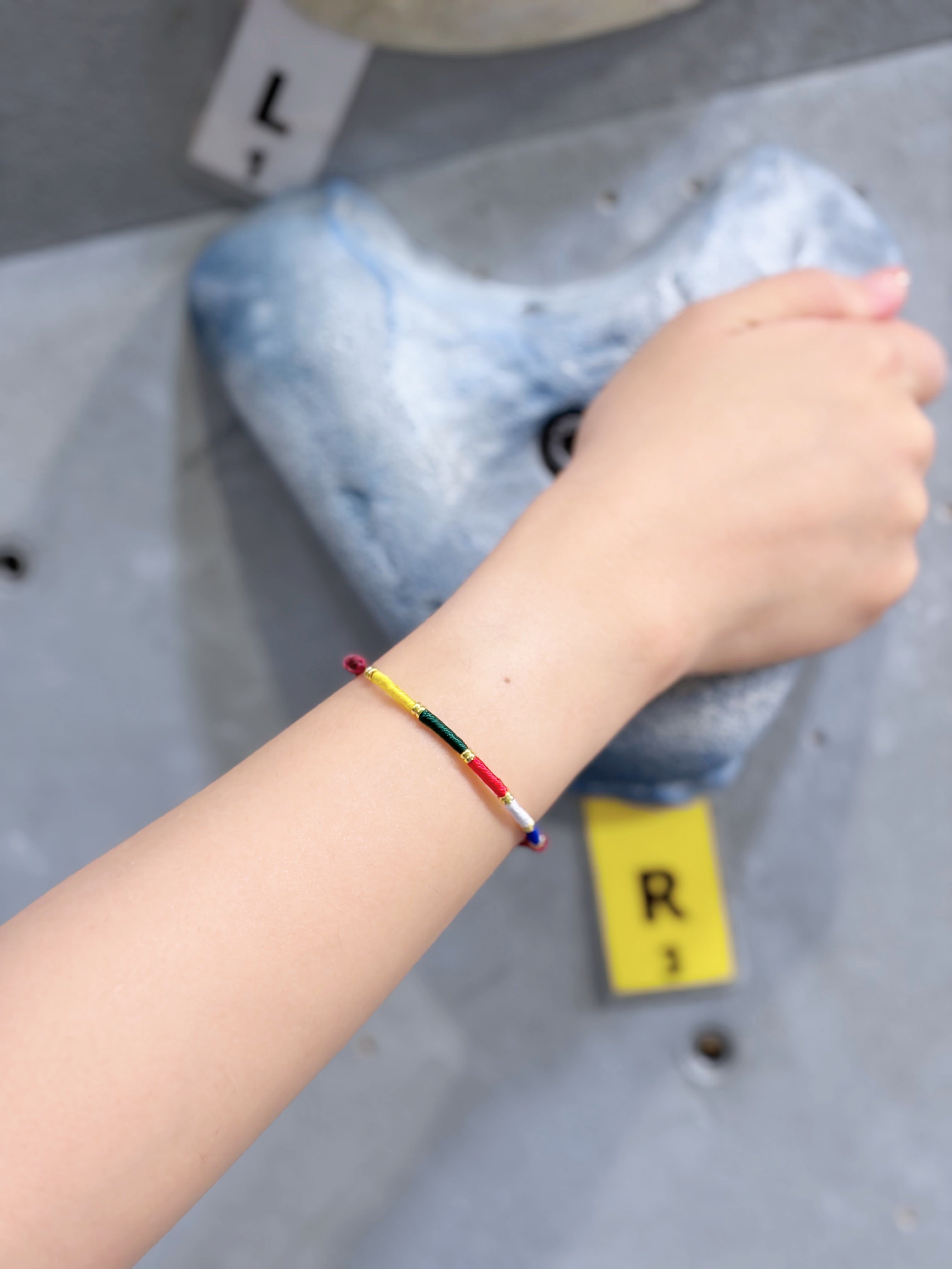 Himalayan Prayer Flag Bracelet | Adjustable Climbing Bracelet | Outdoor Adventure Jewelry | Climber Gift