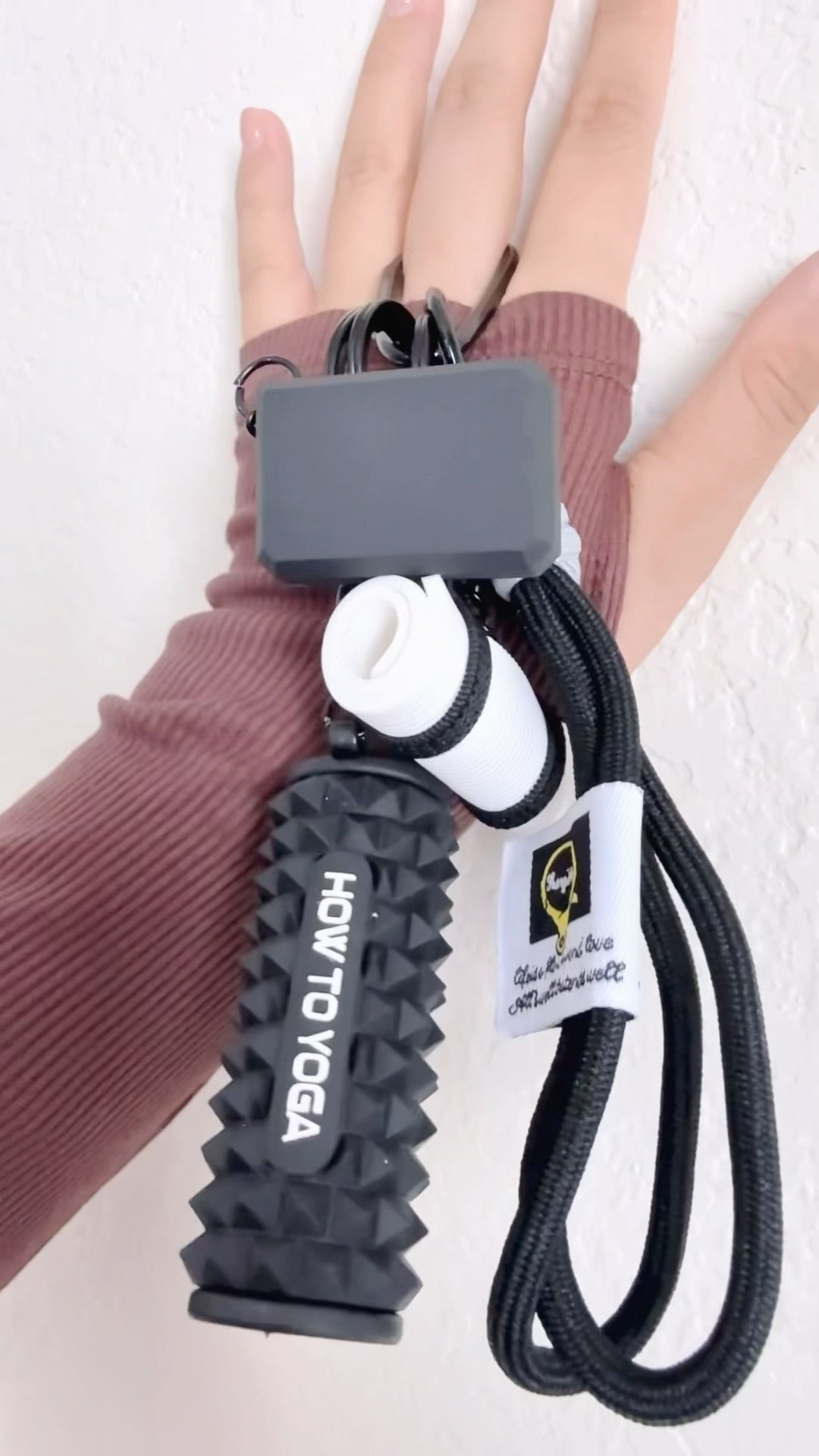 Mini Recovery Kit Keychain — Foam Roller + Chalk Block Set